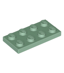 LEGO - Plaat 2 x 4 - Sand Green | N - Thumbnail