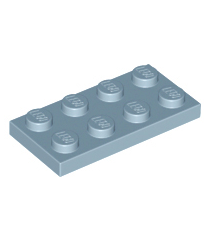 LEGO - Plaat 2 x 4 - Sand Blue | N - Thumbnail