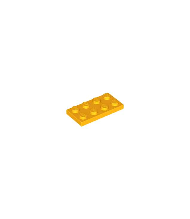 LEGO - Plaat 2 x 4 - Bright Light Orange | N