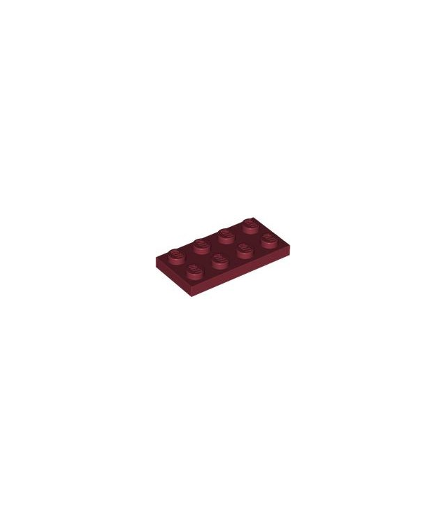LEGO - Plaat 2 x 4 - Dark Red | N
