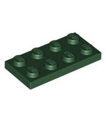 LEGO - Plaat 2 x 4 - Dark Green | N - Thumbnail