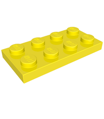 LEGO - Plaat 2 x 4 - Neon Yellow | N - Thumbnail