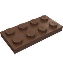 LEGO - Plaat 2 x 4 - Brown | N - Thumbnail