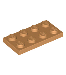 LEGO - Plaat 2 x 4 - Medium Nougat | N - Thumbnail