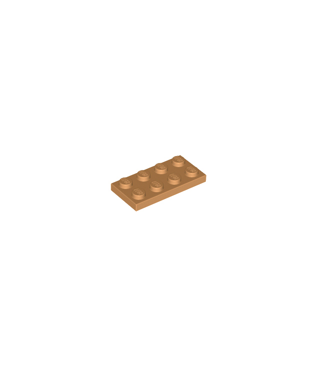 LEGO - Plaat 2 x 4 - Medium Nougat | N