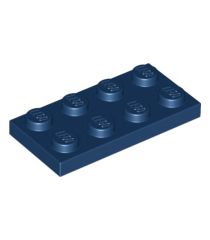 LEGO - Plaat 2 x 4 - Dark Blue | N - Thumbnail