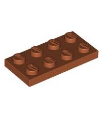 LEGO - Plaat 2 x 4 - Dark Orange | N - Thumbnail