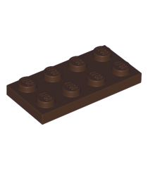 LEGO - Plaat 2 x 4 - Dark Brown | N - Thumbnail