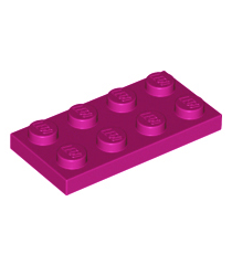 LEGO - Plaat 2 x 4 - Magenta | N - Thumbnail