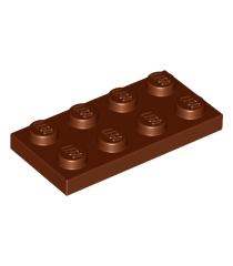 LEGO - Plaat 2 x 4 - Reddish Brown | N - Thumbnail