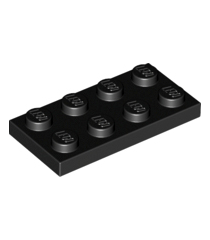 LEGO - Plaat 2 x 4 - Black | N - Thumbnail