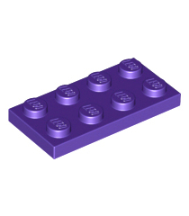 LEGO - Plaat 2 x 4 - Dark Purple | N - Thumbnail