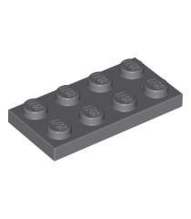 LEGO - Plaat 2 x 4 - Dark Bluish Gray | N - Thumbnail