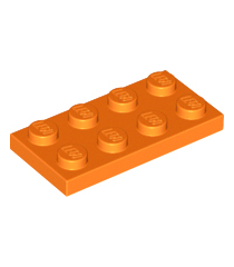 LEGO - Plaat 2 x 4 - Orange | N - Thumbnail