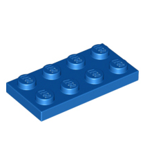 LEGO - Plaat 2 x 4 - Blue | N - Thumbnail