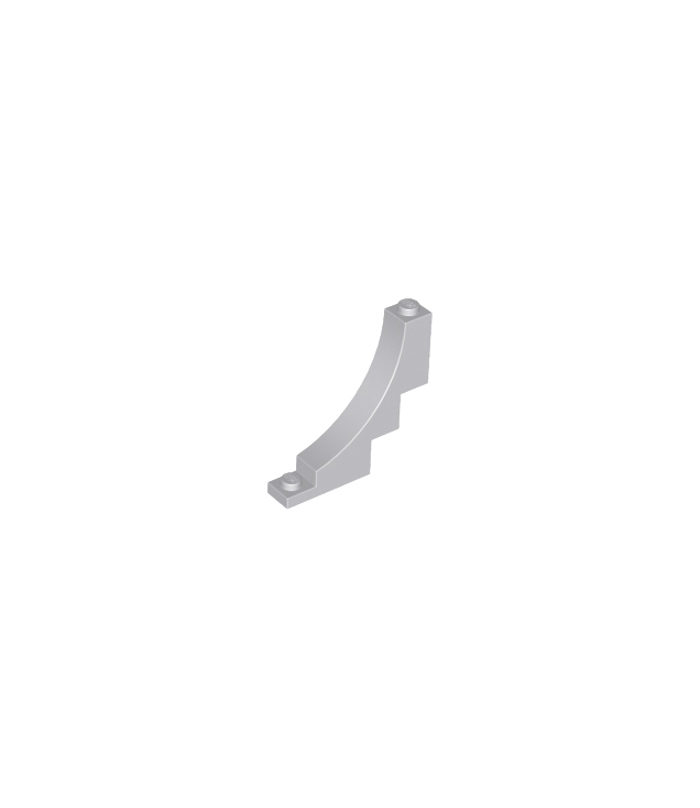 LEGO - Boog 1 x 5 x 4 omgekeerd - Light Bluish Gray | N