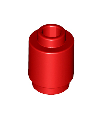LEGO - Steen, rond 1 x 1 - Red | N - Thumbnail