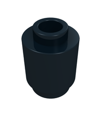 LEGO - Steen, rond 1 x 1 - Black | N - Thumbnail