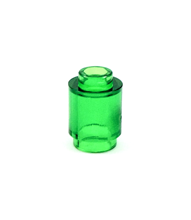 LEGO - Steen, rond 1 x 1 - Trans-Green | N