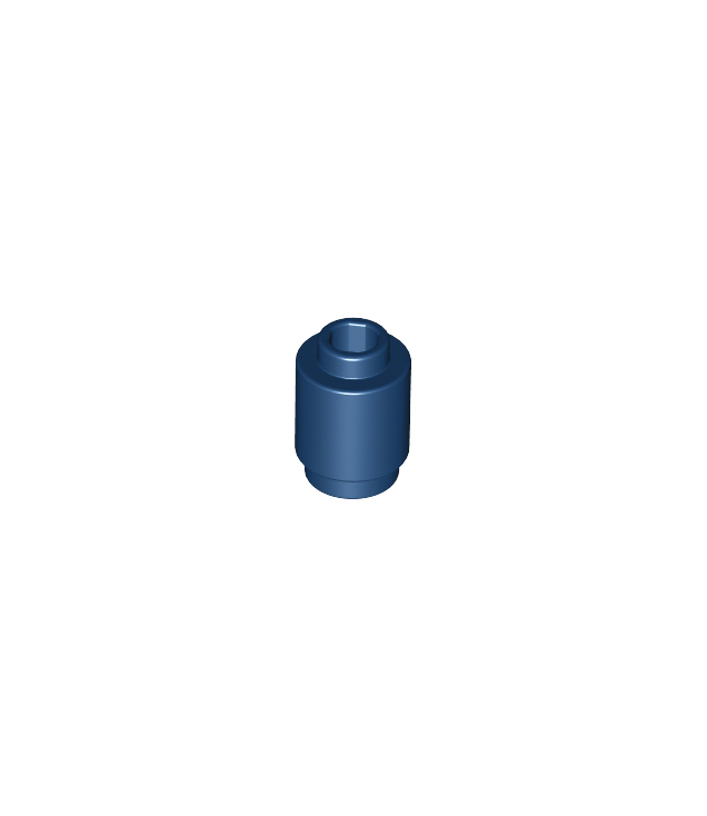 LEGO - Steen, rond 1 x 1 - Dark Blue | N