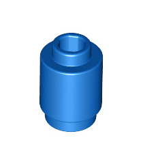 LEGO - Steen, rond 1 x 1 - Blue | N - Thumbnail