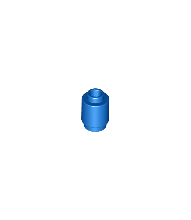 LEGO - Steen, rond 1 x 1 - Blue | N