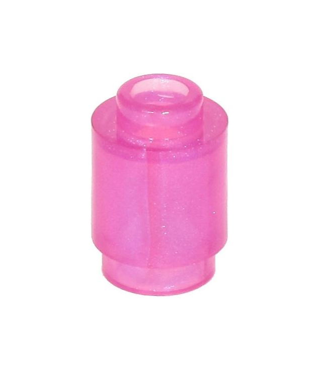 LEGO - Steen, rond 1 x 1 - Satin Trans-Dark Pink | N