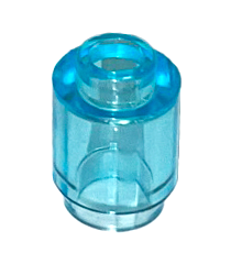 LEGO - Steen, rond 1 x 1 - Trans-Light Blue | N - Thumbnail