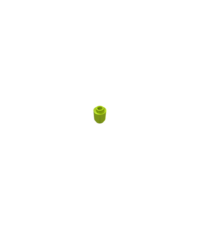 LEGO - Steen, rond 1 x 1 - Lime | N
