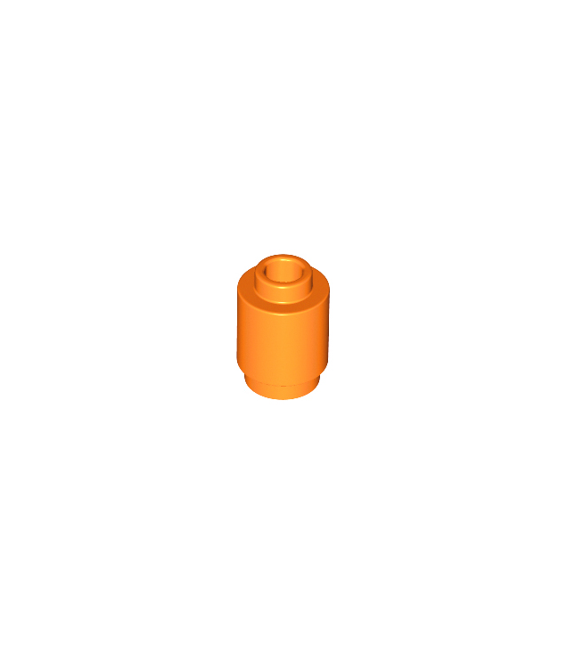 LEGO - Steen, rond 1 x 1 - Orange | N