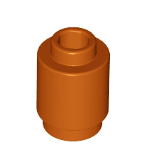 LEGO - Steen, rond 1 x 1 - Dark Orange | N - Thumbnail