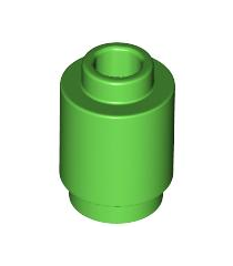 LEGO - Steen, rond 1 x 1 - Bright Green | N - Thumbnail