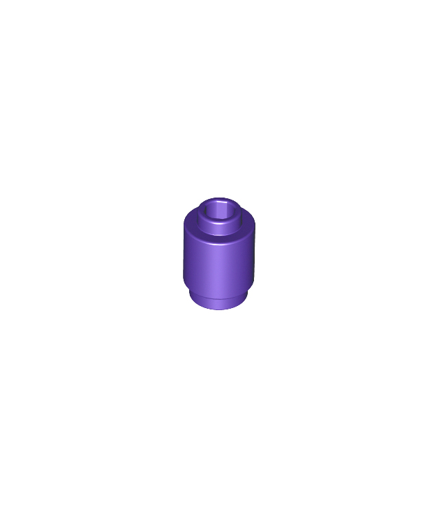 LEGO - Steen, rond 1 x 1 - Dark Purple | N