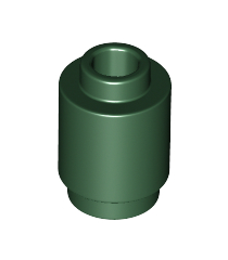 LEGO - Steen, rond 1 x 1 - Dark Green | N - Thumbnail