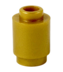 LEGO - Steen, rond 1 x 1 - Pearl Gold | N - Thumbnail