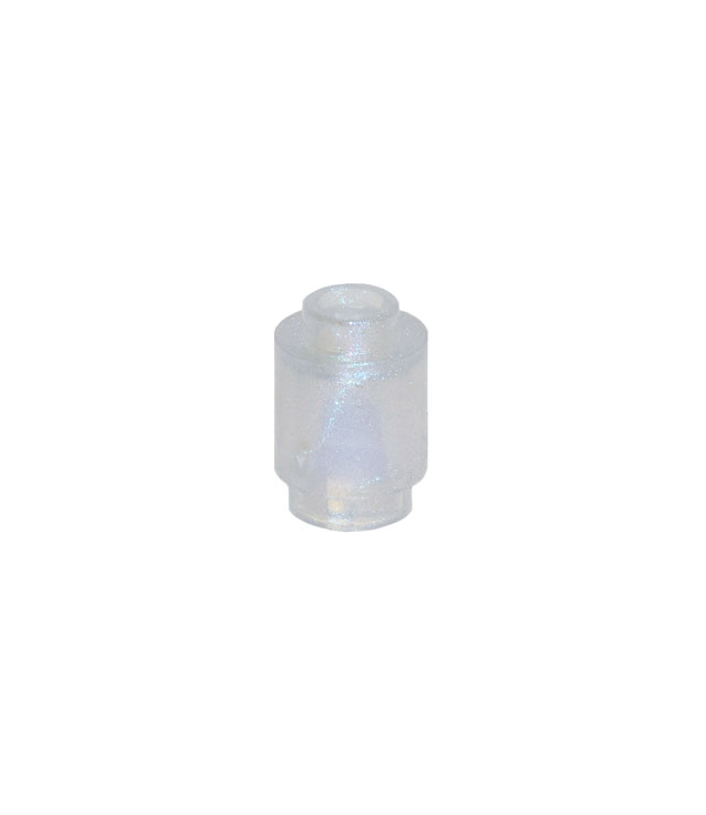 LEGO - Steen, rond 1 x 1 - Satin Trans-Clear | N