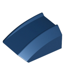 LEGO - Helling, gebogen 2 x 2 met rand - Dark Blue | N - Thumbnail