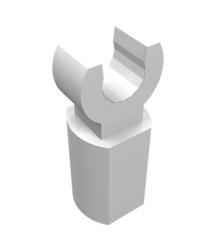 LEGO - Staafhouder met clip - White | N - Thumbnail