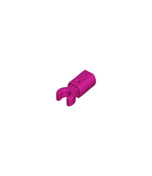 LEGO - Staafhouder met clip - Magenta | N