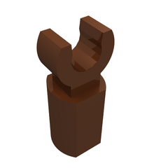 LEGO - Staafhouder met clip - Reddish Brown | N - Thumbnail
