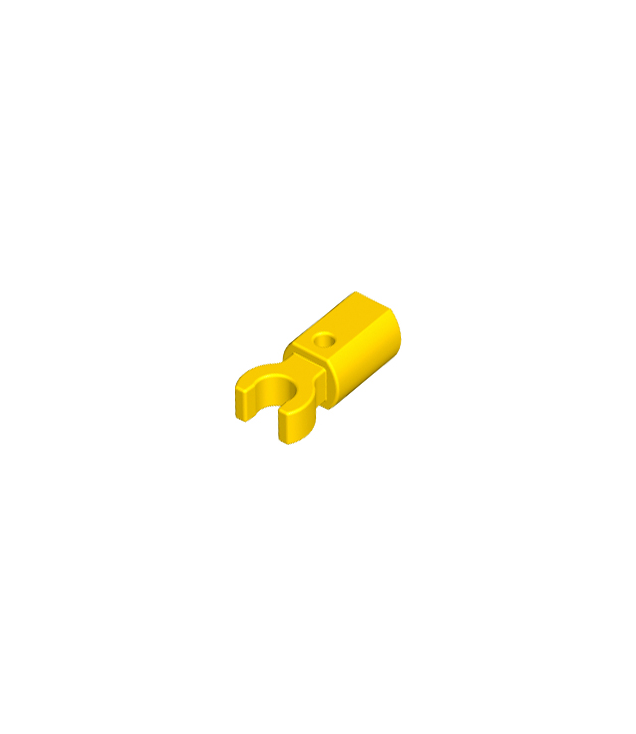 LEGO - Staafhouder met clip - Yellow | N