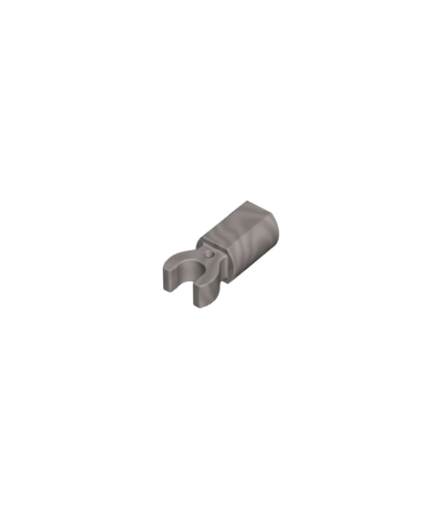 LEGO - Staafhouder met clip - Flat Silver | N