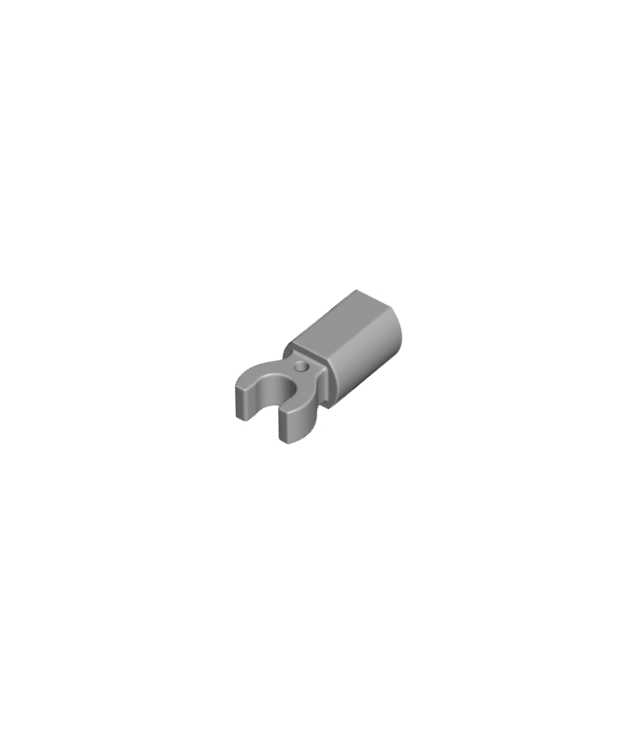 LEGO - Staafhouder met clip - Light Bluish Gray | N