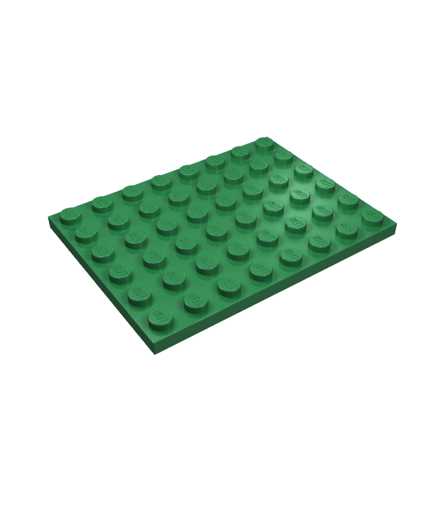 LEGO - Plaat 6 x 8 - Green | N