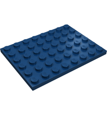 LEGO - Plaat 6 x 8 - Dark Blue | N - Thumbnail