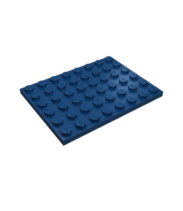 LEGO - Plaat 6 x 8 - Dark Blue | N