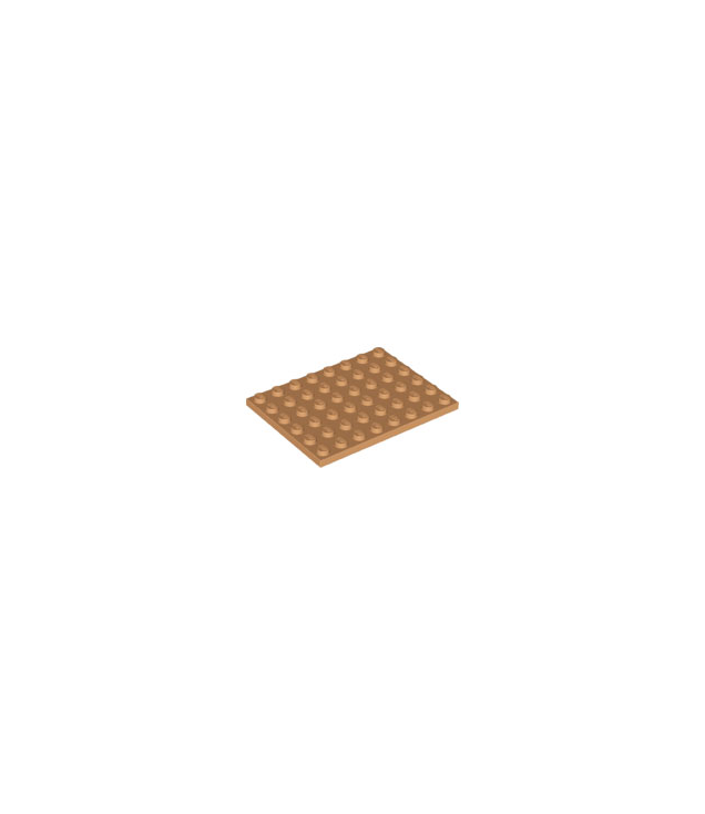 LEGO - Plaat 6 x 8 - Medium Nougat | N