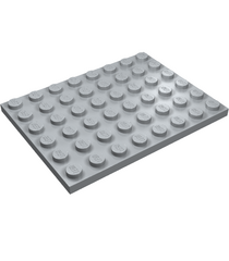 LEGO - Plaat 6 x 8 - Light Bluish Gray | N - Thumbnail