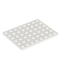 LEGO - Plaat 6 x 8 - White | N - Thumbnail
