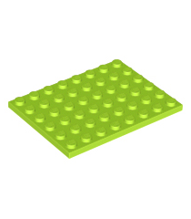 LEGO - Plaat 6 x 8 - Lime | N - Thumbnail
